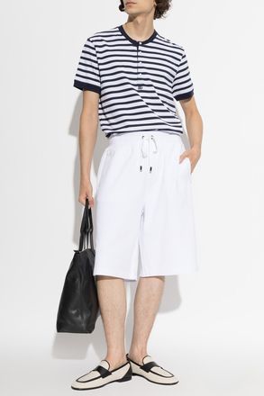 Dolce & Gabbana T-shirt With Striped Pattern, Mens, Navy Blue