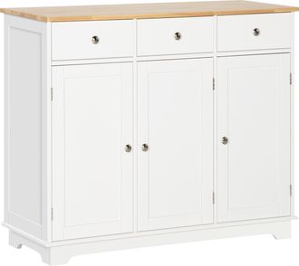 HOMCOM Modern Sideboard Buffet Cabinet with Adjustable Shelves and Drawers