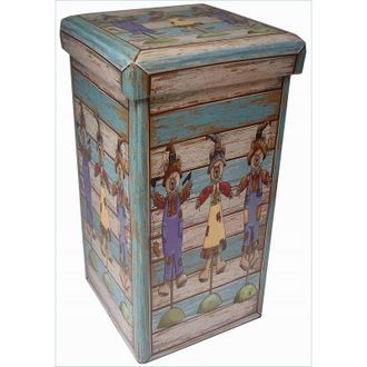 Biscottini International Biscottini - Puf Contenedor Recerrable De Simil Cuero