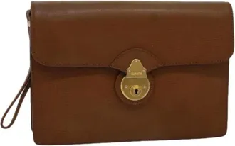 Burberry Pre-owned Clutches, female, Brown, Size: ONE SIZE Pre-owned Clutch Bag