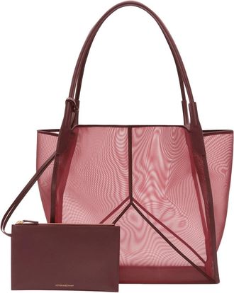 Victoria Beckham Translucent Mesh Panel Tote Bag