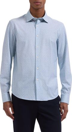 Bugatchi James OoohCotton Floral Button-Up Shirt in Seafoam at Nordstrom, Size Xx-Large
