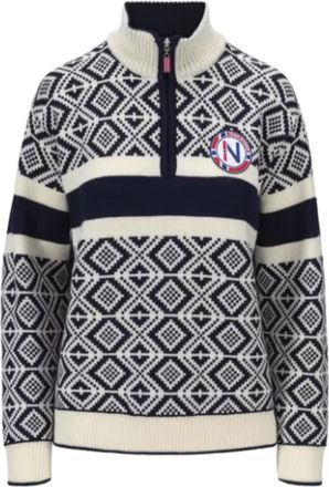 Dale of Norway 96261 Team Norway C00 Pullover - Dames - V-hals truien - Veelkleurig - XL - Wol - Truien & Vesten
