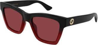 Gucci Sunglasses, female, Black, Size: 54 MM Square Sunglasses