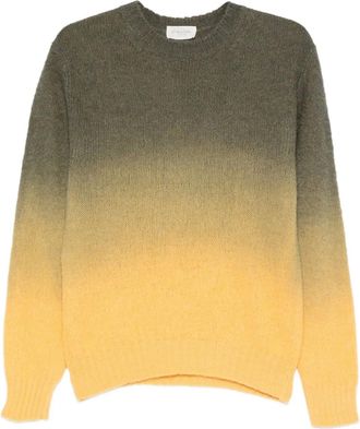 Tintoria Mattei Maglione con effetto sfumato - Verde