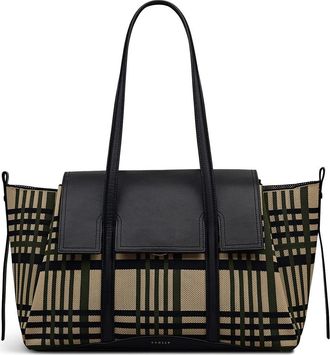 Radley London The Chancery - Fly Knit Medium Flapover Shoulder Bag in Porcini at Nordstrom