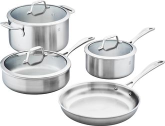 Zwilling Spirit 3-ply 7-pc Stainless Steel Cookware Set