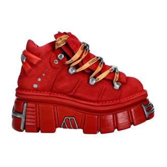 New Rock Mujer, Zapatos, Rojo, Talla: 37 EU