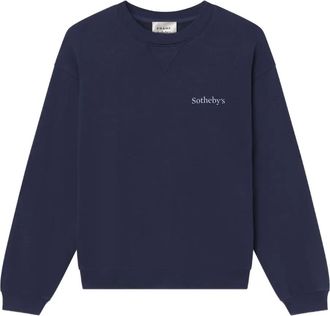 Frame Denim x Sothebys Felpa con logo - Blu