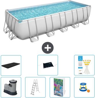 Bestway Piscina Bestway Power Steel Rectangular - 640x274x132 Cm - 8-piezas S559
