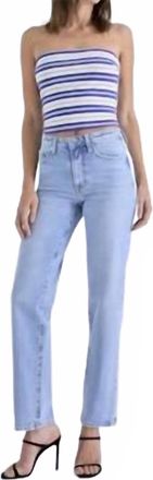 Pistola Denim Aleks Classic Straight Leg Jeans In Agean