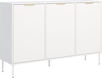 Selsey Selsey Vena - Aparador De 3 Puertas - Blanco, 150 Cm