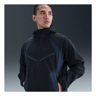 Nike Tech Woven Color-Block Loose Jacket Black Obsidian IH8462-010