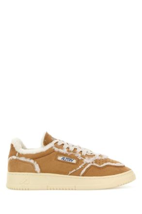 Autry Camel Suede Medalist Sneakers