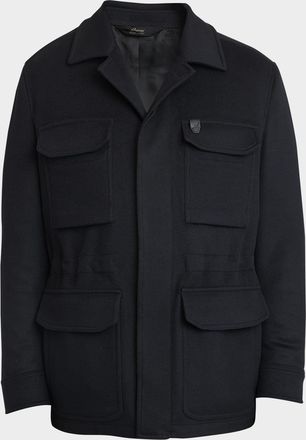 Brioni Men & apos;s Sahariana Wool-Cashmere Utility Jacket