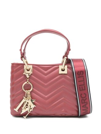 Marc Ellis chevron-embossing mini bag - women - PVC - One Size - Red