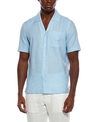 Isaia Silk-Blend Shirt