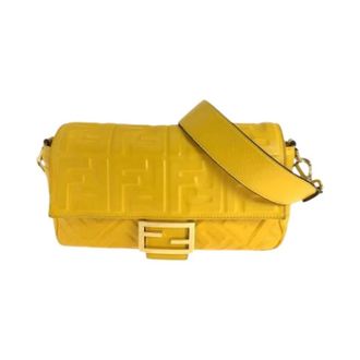 Fendi Pre-owned Shoulder Bags, female, Yellow, Size: ONE SIZE Pre-owned Vintage Messenger Bag