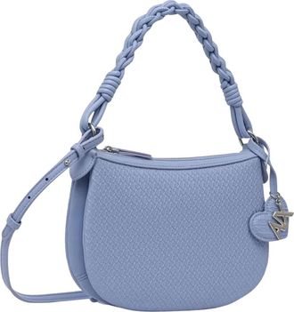 A|X Armani Exchange Tassen, Dames, Blauw, ONE Size, Leer, Mini Schoudertas van Glad Materiaal