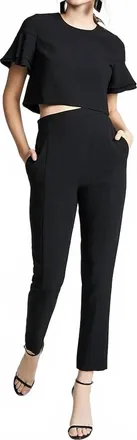 Black Halo Syon 2 Piece Jumpsuit In Black
