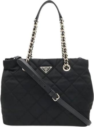 Prada Pre-owned Vintage Tote Bag - Dames - Vintage Shopper - Zwart - ONE Size - Leer - Vintage