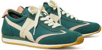 Tory Burch Hank Suede-Trim Sneaker