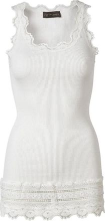 Rosemunde Witte Top - Stijlvol en Elegant - Dames - Tops zonder mouwen - Wit - S - Tops