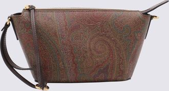 Etro Brown Cotton Arnica Mini Shoulder Bag