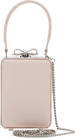 Self Portrait Womens Clutch Flora Pink Satin Polyester Bags