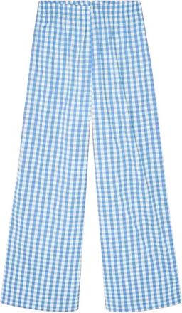 American Vintage Wijde broeken - Dames - Wijde Broeken - Blauw - S - Broeken