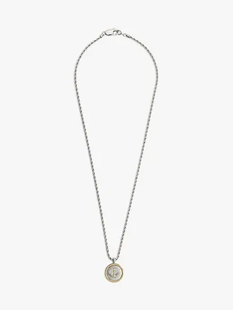 Tommy Hilfiger Gold-Plated Nautical Pendant Rope Chain Necklace