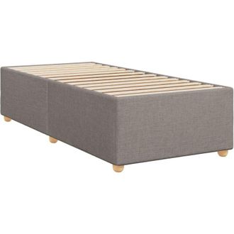 vidaXL Estructura De Cama Sin Colch&oacute;n Tela Taupe 90x200 Cm Vidaxl