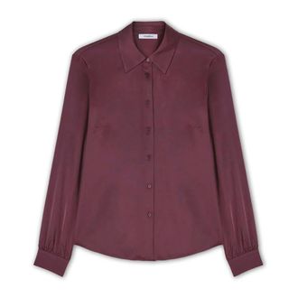 Motivi Dames, Blouses & Shirts, Rood, Maat: M Satijn