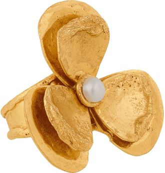 Sylvia Toledano Flower Ring in White at Nordstrom