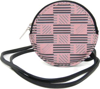Moreau pink Leather Coin Purse/Coin Case (Pre-Owned)