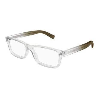 Saint Laurent Glasses, male, Gray, 56 MM, Rectangular Glasses