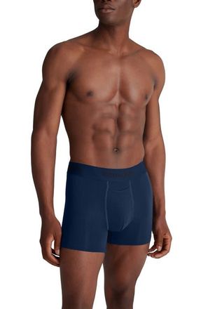 Tommy John Second Skin Luxe Rib 4-Inch Boxer Briefs in Dress Blues at Nordstrom, Size Xx-Large