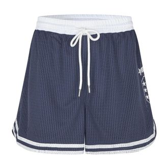 Lollys Laundry Korte Broeken, Dames, Blauw, L, Training Shorts
