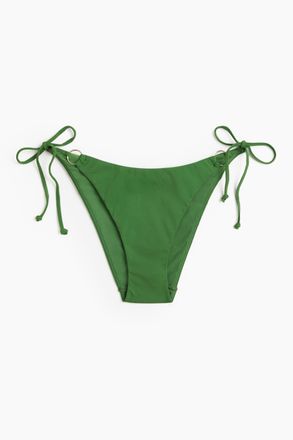 H&M Tie-Tanga Bikinihose - Gr&uuml;n