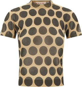 Marni Camiseta de mezcla de nailon estampada - Tops - Mujer - Multicolor - S