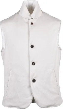Eleventy Beige Centogrammi Reversible Vest