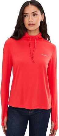 Columbia Sun Trektm Hoodie II Womens Sweatshirt Poppy Red : 2XL, Cotton/Elastane/Lycra