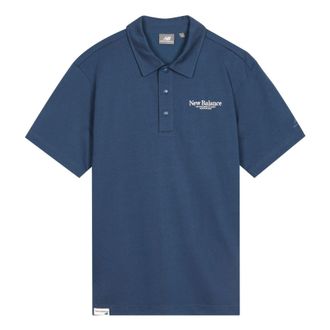 New Balance Sport Lifestyle Polo Tee Asia Sizing Blue 5FD24193-NV
