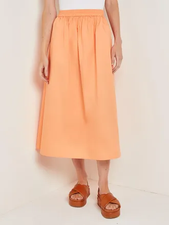 Misook Maxi A-Line Skirt - Cotton