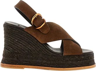 Castaner Brown Slingback Wedges