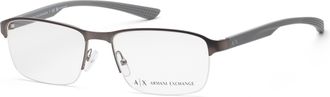 A|X Armani Exchange Mens 57 mm Grey Opticals