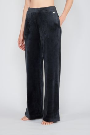 Joop Pyjamahose JOOP Relax, Herren, Gr. 38, N-Gr, schwarz, Samt, Obermaterial: 95% Polyester, 5% Elasthan, Elegant, lang, Hosen Pyjamahose, seitliche Tasch