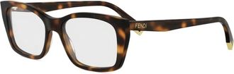 Fendi Way Optical Frame - unisex - Brillen - Bruin - ONE Size - Accessoires