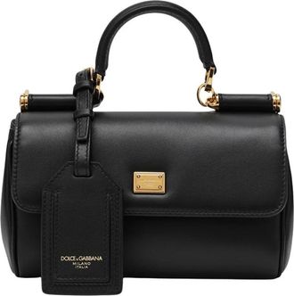 Dolce & Gabbana My Sicily Handbag - Dames - Handtassen - Zwart - ONE Size - Katoen - Tassen