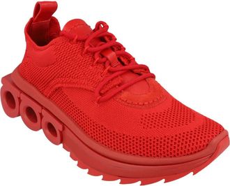 Ferragamo Nima Knit Low Top Sneaker in Red at Nordstrom Rack, Size 9.5